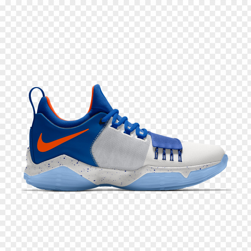 Shoot The Ball Oklahoma City Thunder Shoe Sneakers Blue Nike PNG