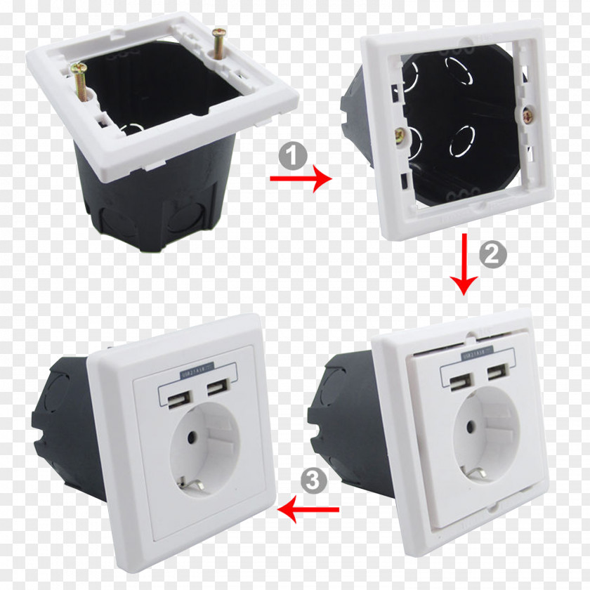 USB AC Power Plugs And Sockets Battery Charger Schuko Network Socket Alternating Current PNG