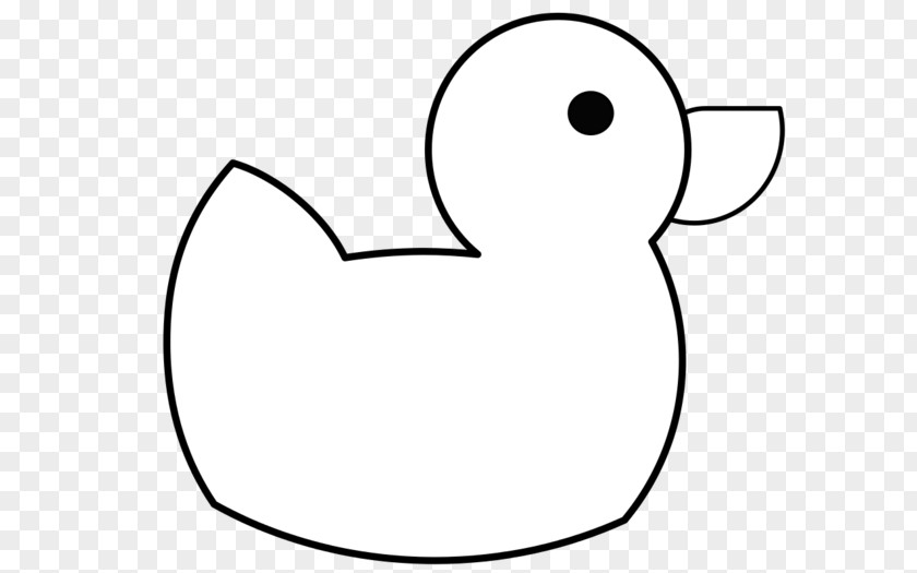 Duck Clipart Black And White Rubber Template Stencil Clip Art PNG