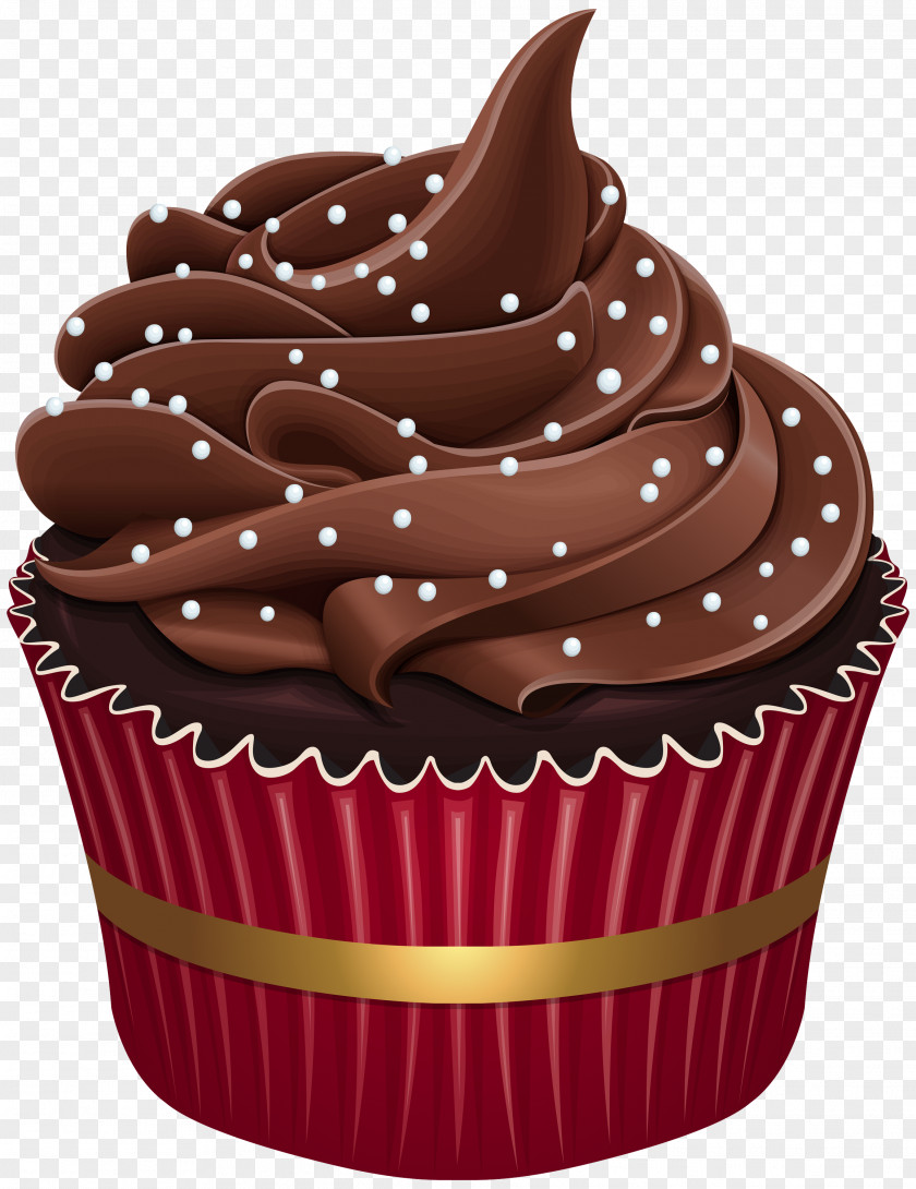 Muffin Brown Cupcake Baking Cup Food Cake Buttercream PNG