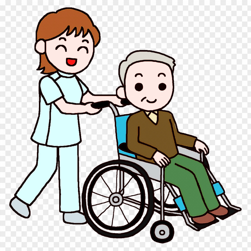 Older Aged Wheelchair PNG