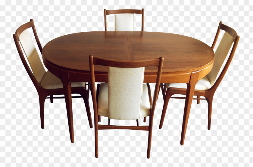 Table Chair Danish Modern Dining Room Mid-century PNG