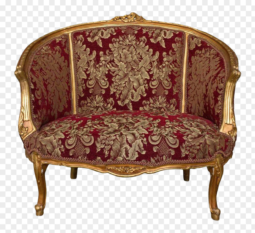 Chair Loveseat 145 Antiques Napoleon III Style Rococo PNG