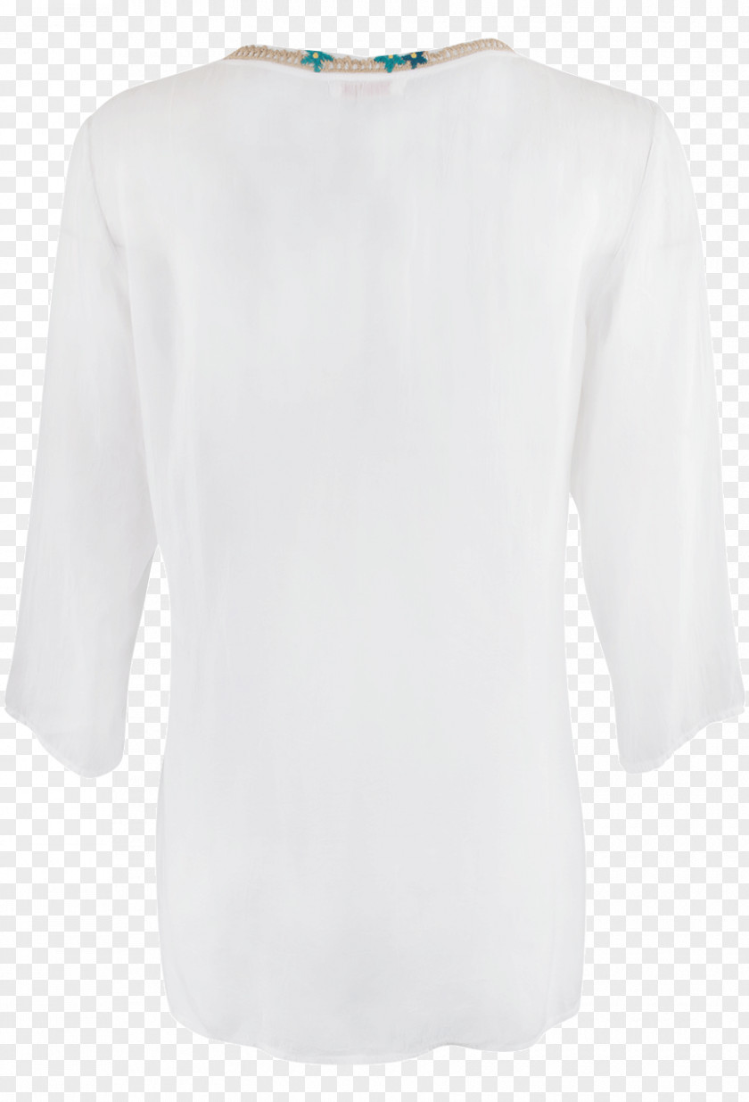 Geometric Stitching Long-sleeved T-shirt Shoulder Blouse PNG