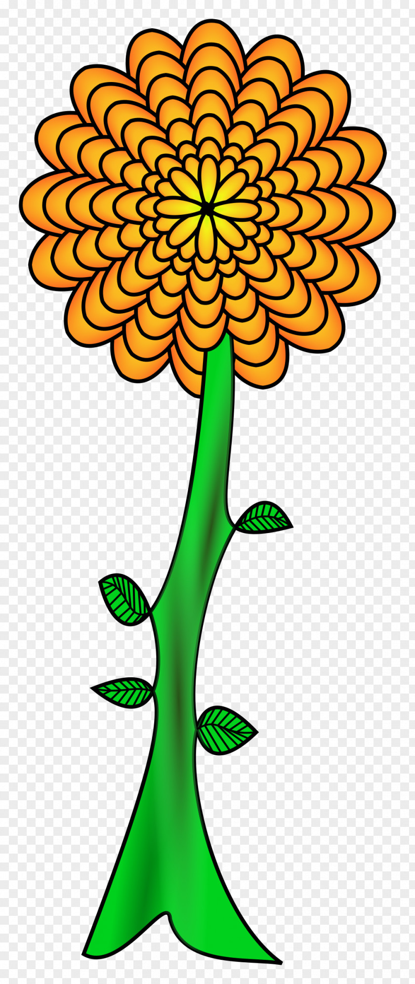 Path Flower Art Clip PNG