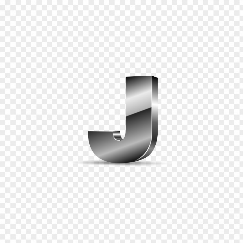 Silver Black Letters J Letter Icon PNG