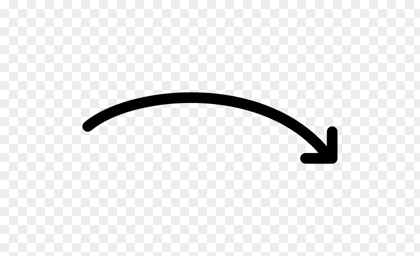 Curved Line Arrow PNG
