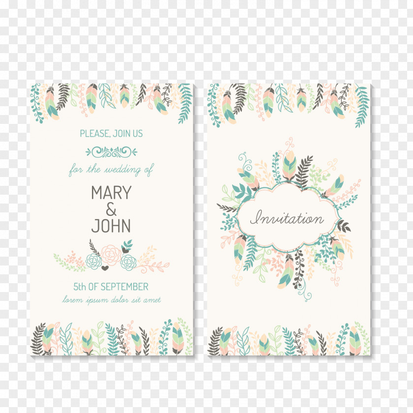 Elegant Plant Flowers Wedding Greeting Card Pictures Invitation Marriage PNG