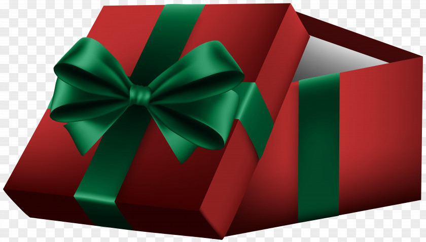 Open Gift Box Red Clip Art Ribbon PNG