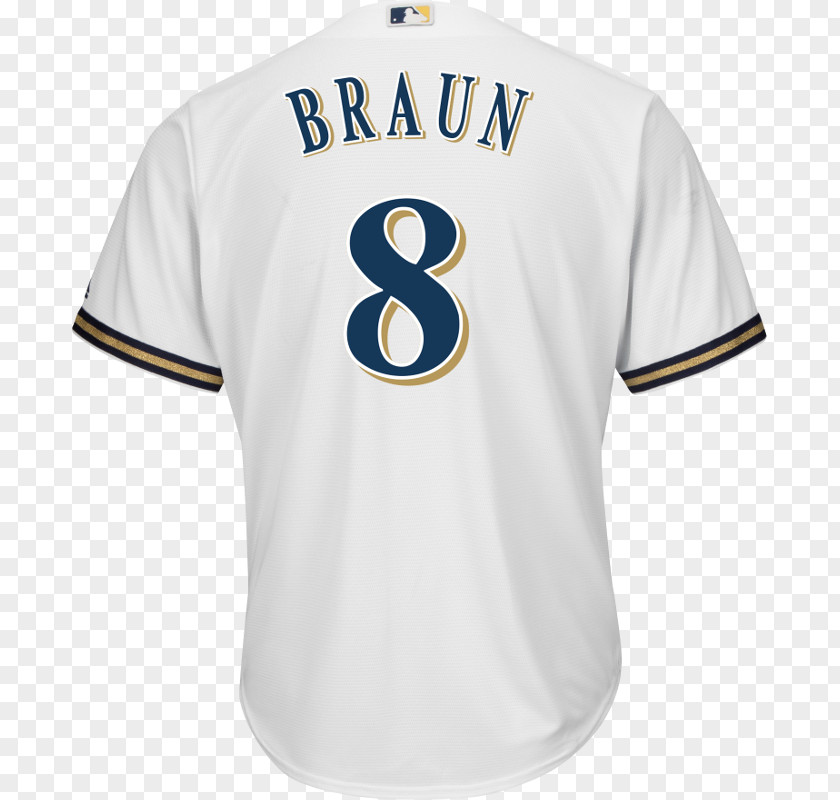 Ryan Braun Milwaukee Brewers MLB Majestic Athletic Third Jersey PNG