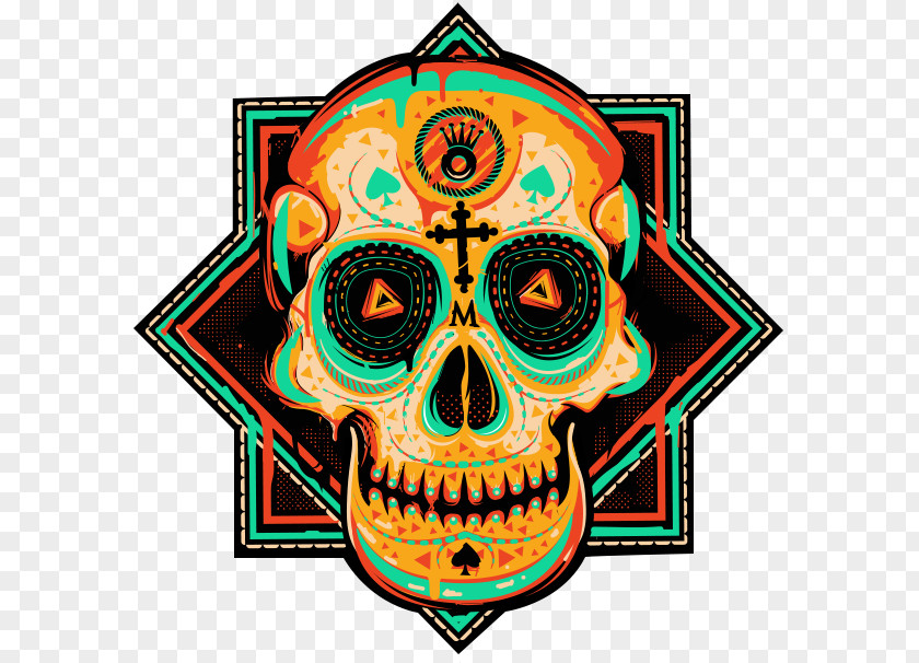 Skull Art Calavera Death Day Of The Dead PNG