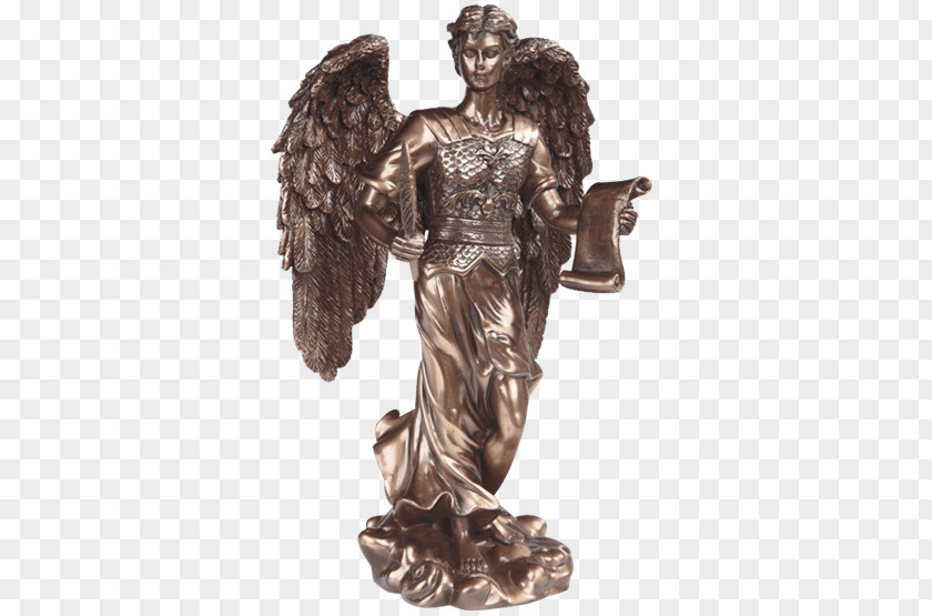 Angel Gabriel Michael Archangel Bronze Sculpture PNG