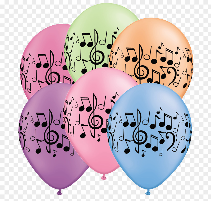Balloon Musical Note Birthday Theatre PNG