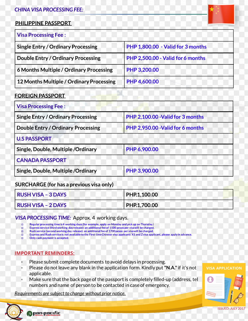 China Travel Visa Philippines Chinese Application Service Centre PNG