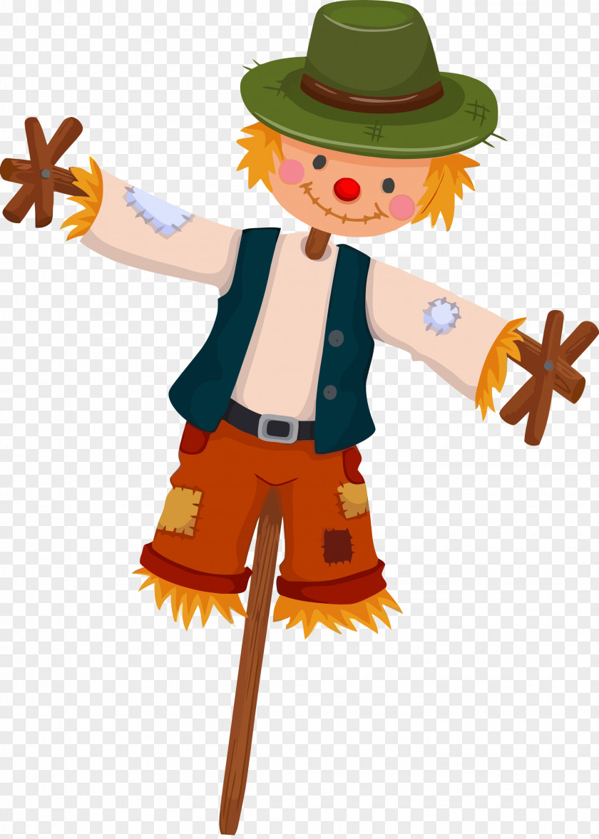 Costume Cartoon Scarecrow Thanksgiving Autumn PNG