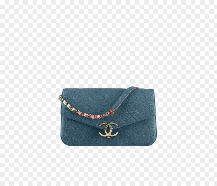 Grained Chanel Handbag Blue Calfskin PNG