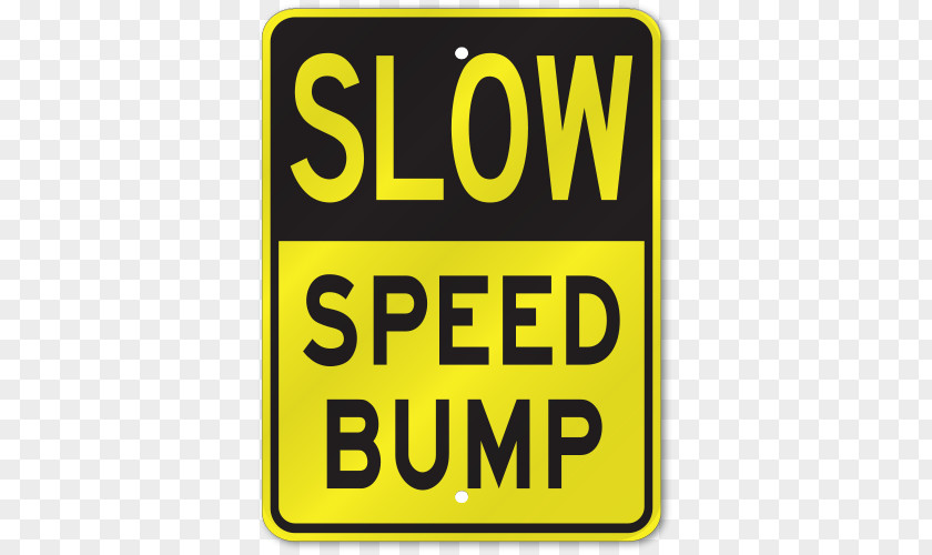 Bump Speed Traffic Sign Warning Driving PNG