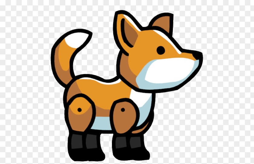 Cartoon Animal Figure Line Red Fox PNG