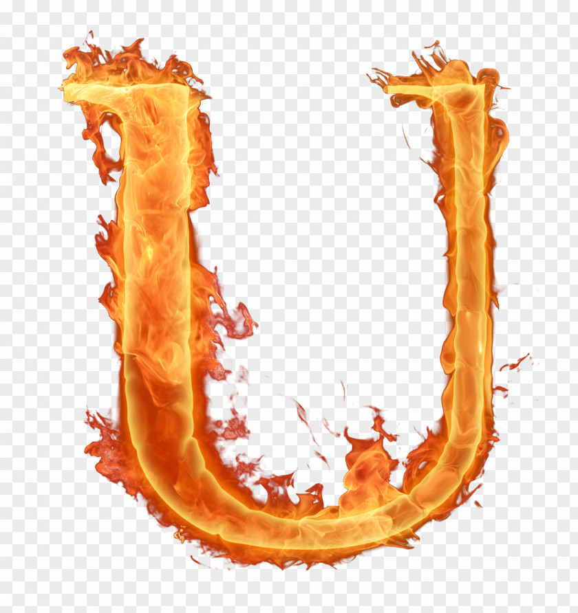 Letters Fire Letter Alphabet U PNG