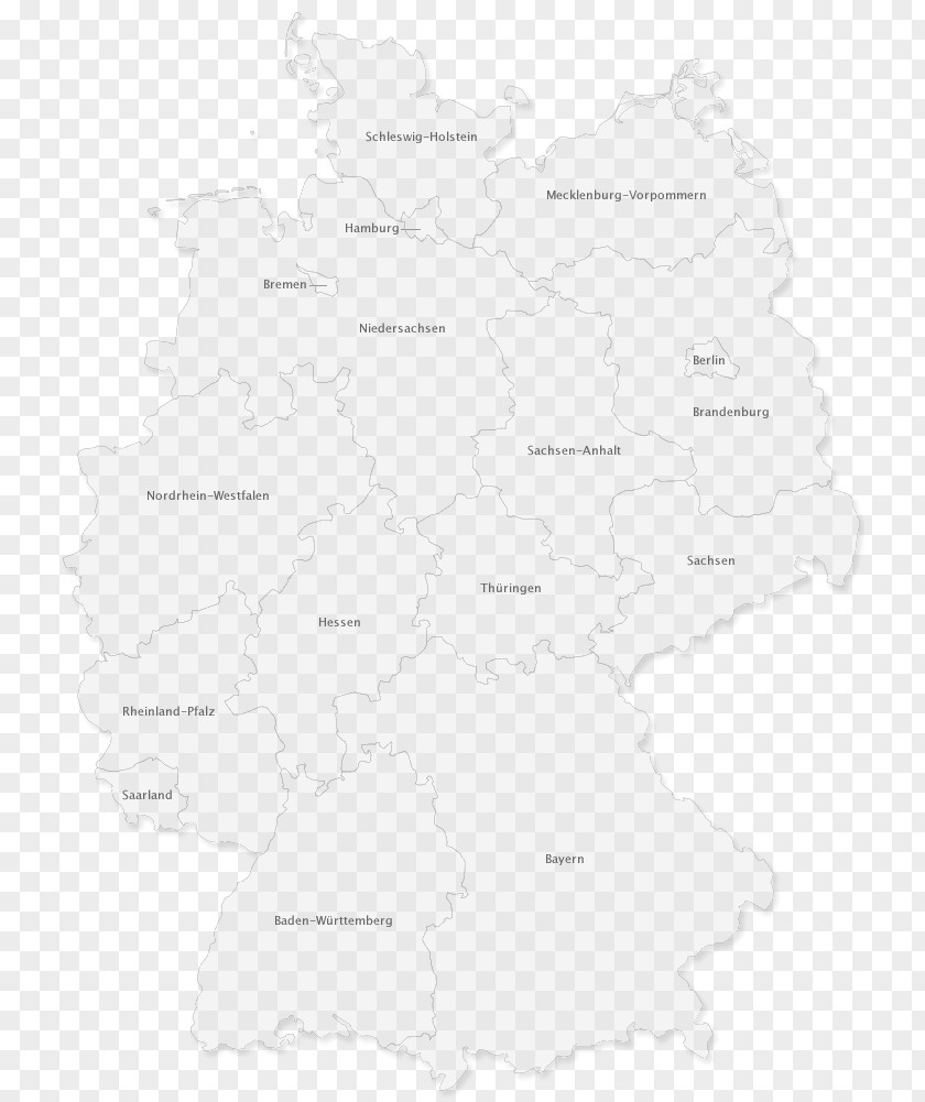 Map Germany White Angle Tree PNG