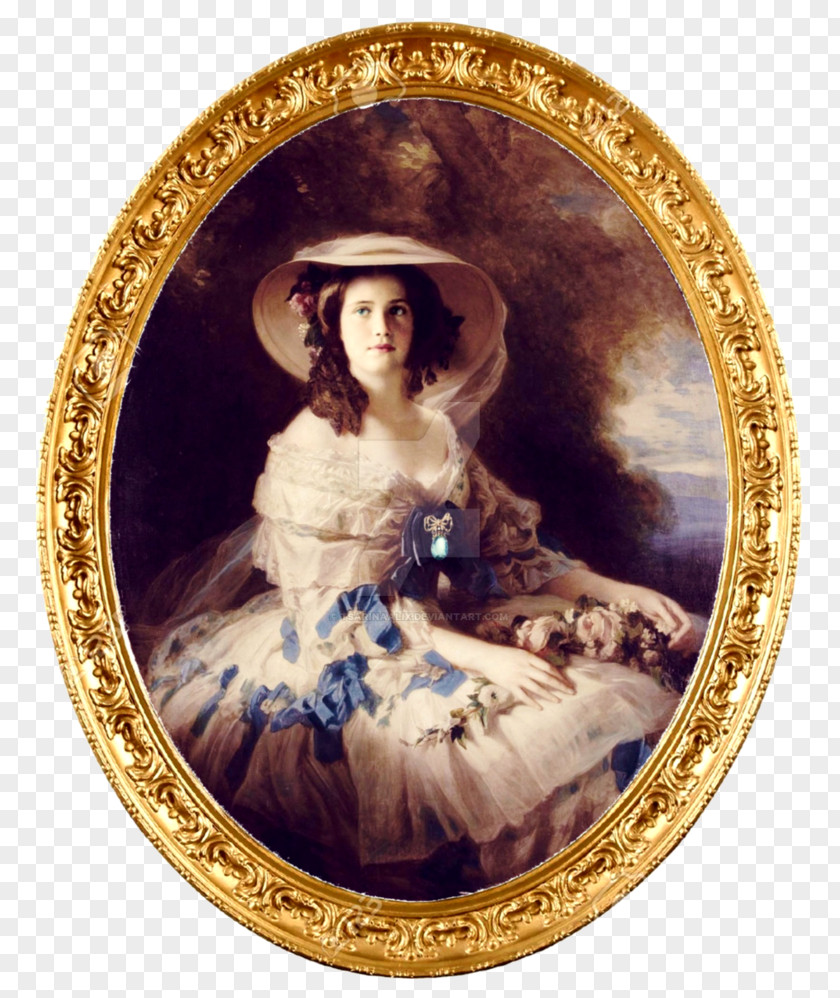 France Portrait Of Empress Eugénie De Montijo The Second French Empire PNG