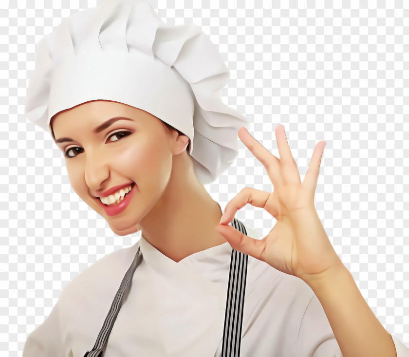 Cap Gesture Cook Chef's Uniform Chef Chief Headgear PNG