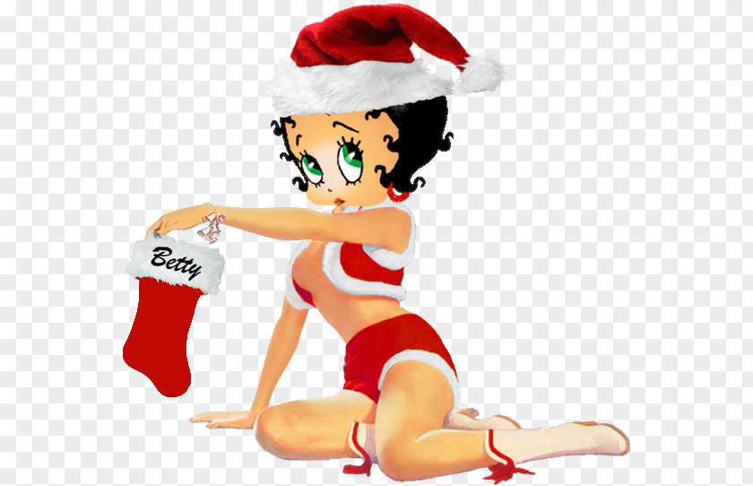 Christmas Betty Boop Cartoon Clip Art PNG