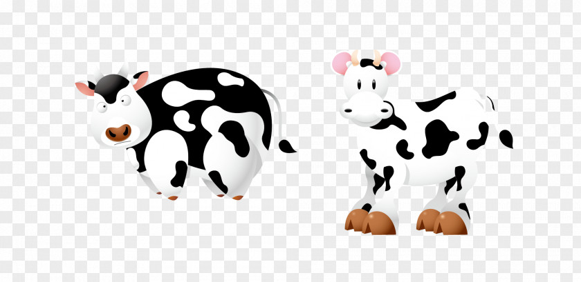 Cow Vector Material Dairy Cattle Euclidean PNG