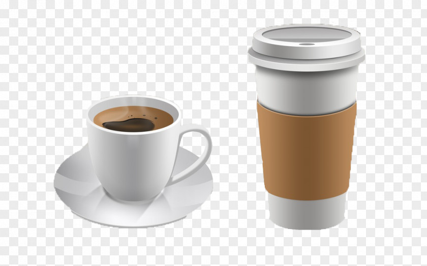 Creative Coffee Cup Espresso Tea Milk PNG