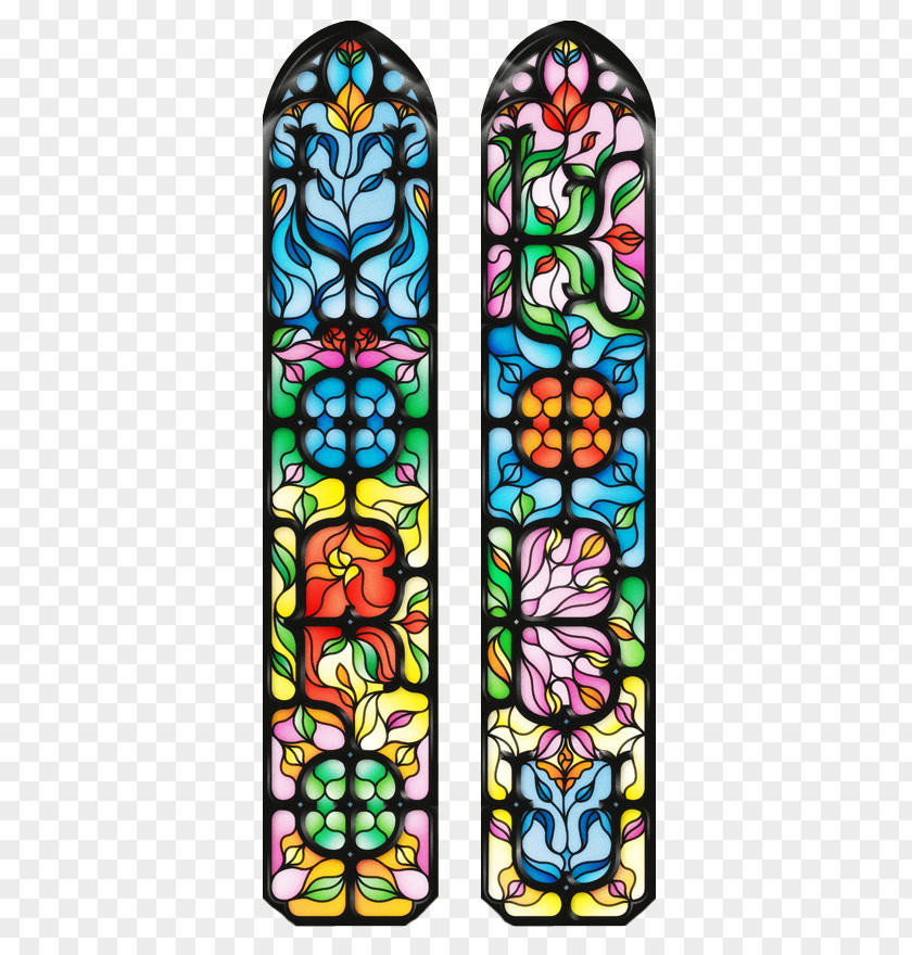 European-style Stained Glass Windows Pattern Window Drawing PNG