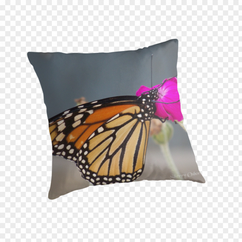 Red Butterfly Throw Pillows Ghost Writer Cushion PNG