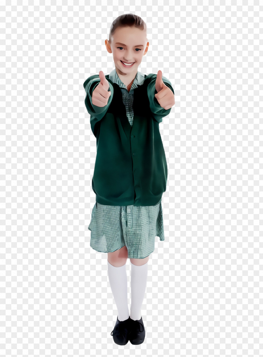 Child Finger School Uniform PNG