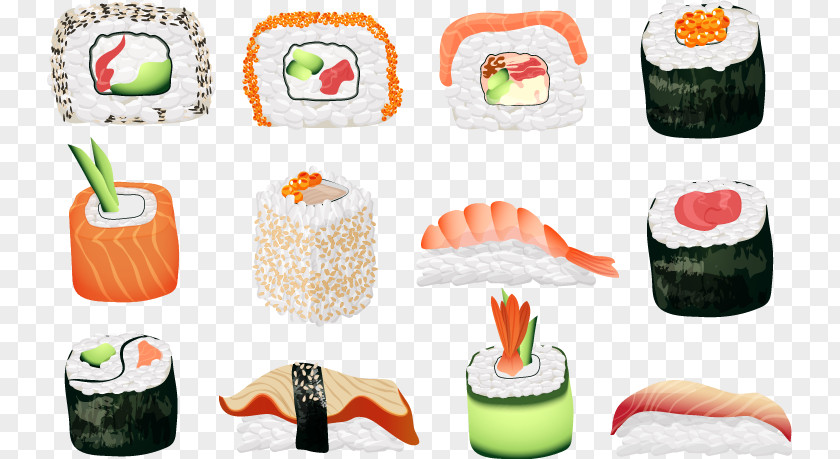 Japanese Sushi Category Cuisine Sashimi Seafood Asian PNG