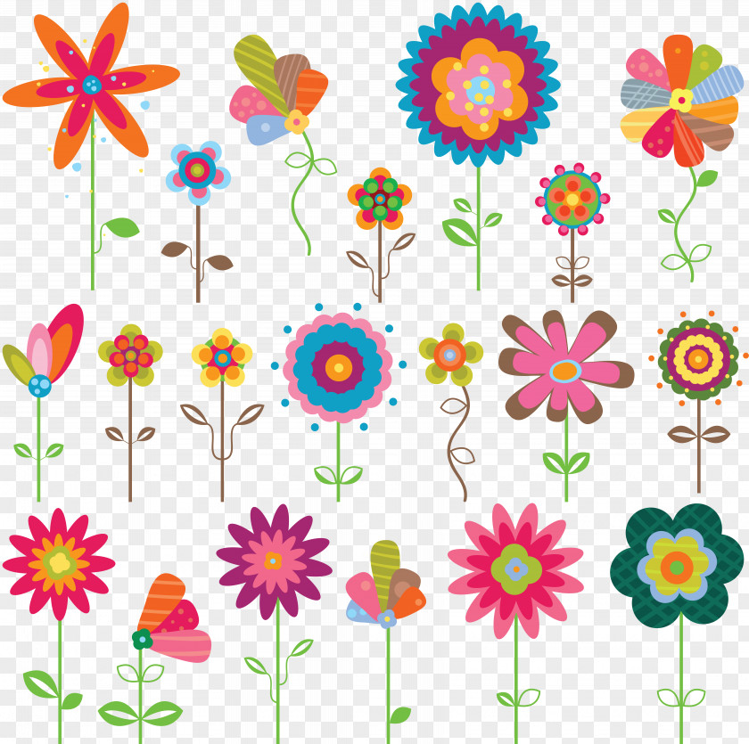 Pattern Flower Cartoon Drawing Clip Art PNG
