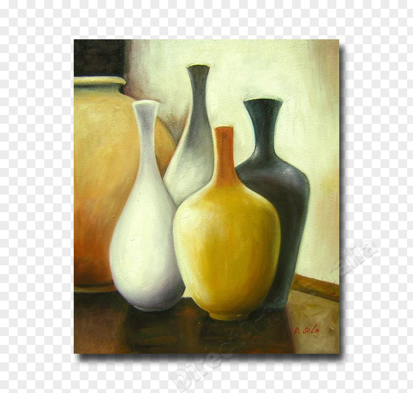 Vase Still Life I Oil Painting PNG