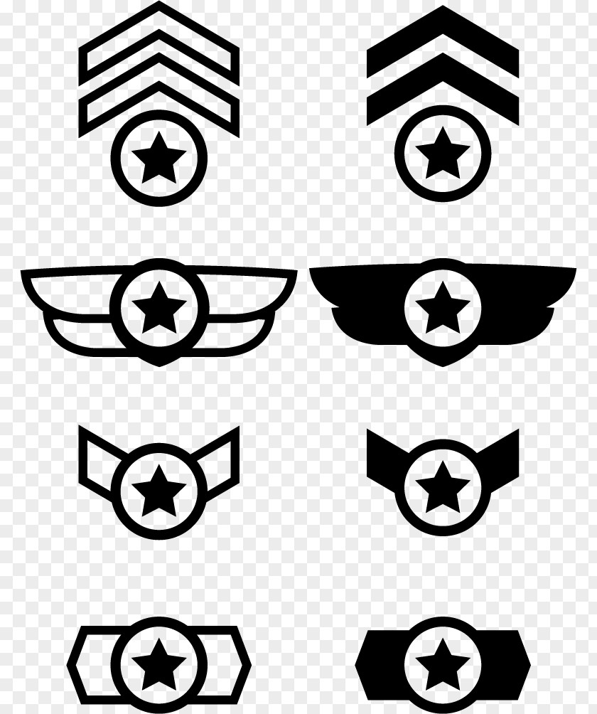Rank Of Military Officer Badges The United States Euclidean Vector Insegna PNG