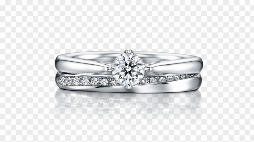 Ring Wedding I-PRIMO Ginza Engagement Platinum PNG