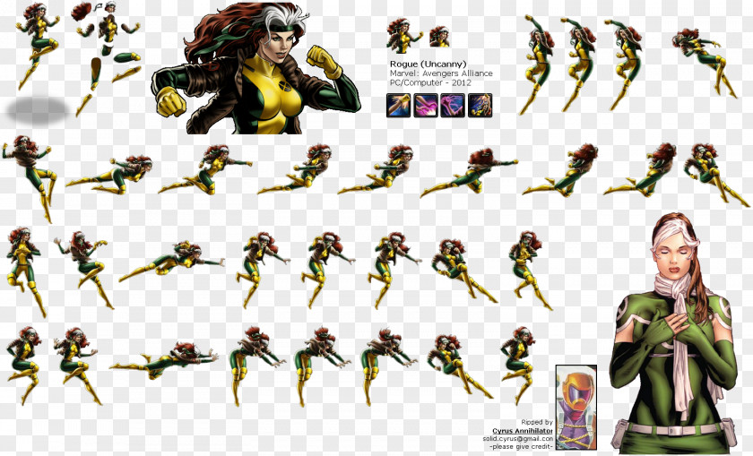 Sprite Rogue Marvel: Avengers Alliance Kitty Pryde X-23 PlayStation PNG