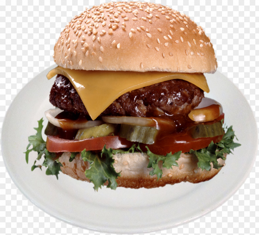 Barbecue Cheeseburger Hamburger Whopper Fast Food PNG