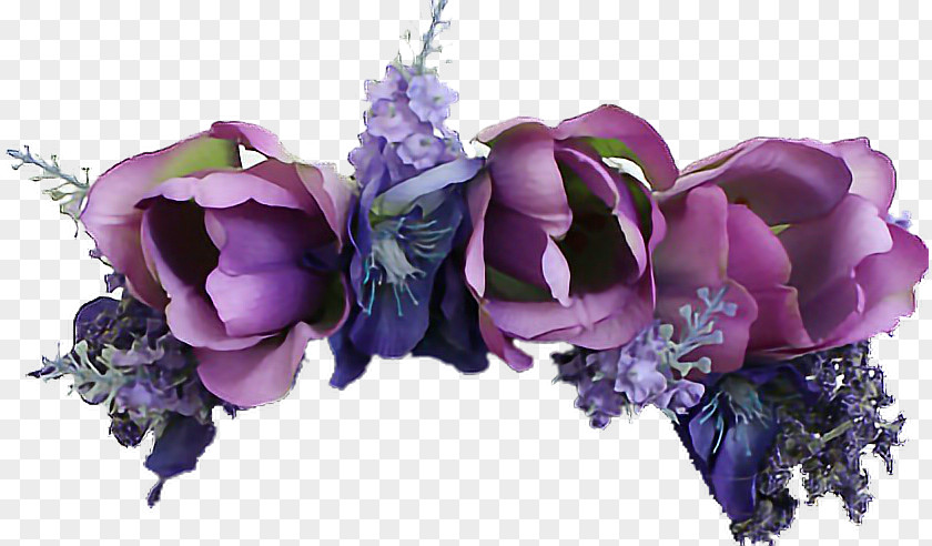 Flower Cut Flowers Bouquet Artificial Blue PNG
