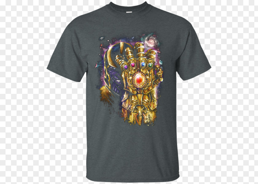 Infinity Gauntlet T-shirt Hoodie Gildan Activewear Top PNG