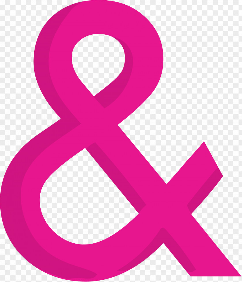 Red Ampersand Logo Image PNG