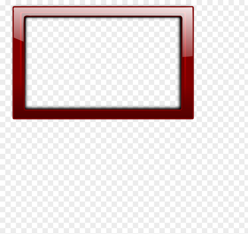 Red Border Window Picture Frames Clip Art PNG