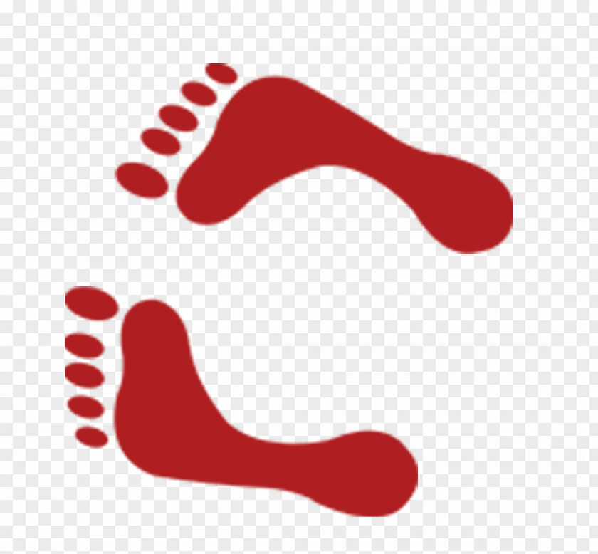 Red Footprints Footprint PNG