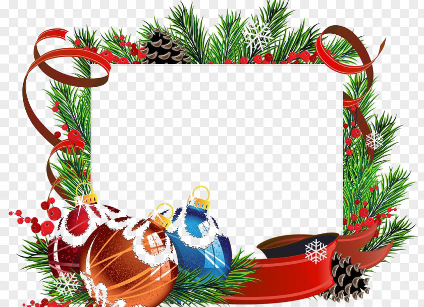 Christmas Framed Decoration Ornament Tree Card PNG