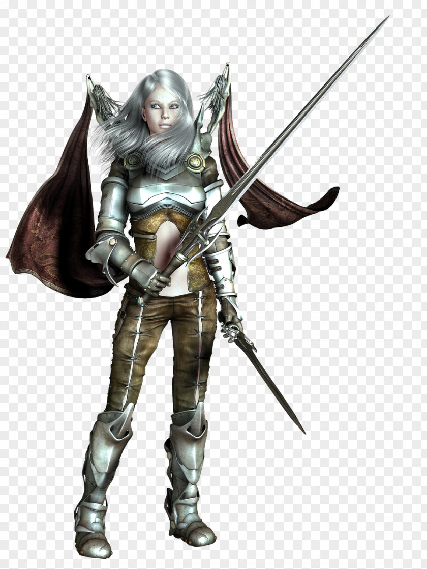 Fantasy Women Japanese Sword Woman Armour Warrior PNG