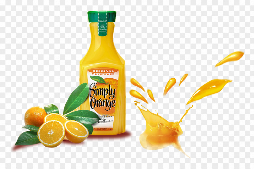 Freshly Squeezed Orange Juice Advertising PNG