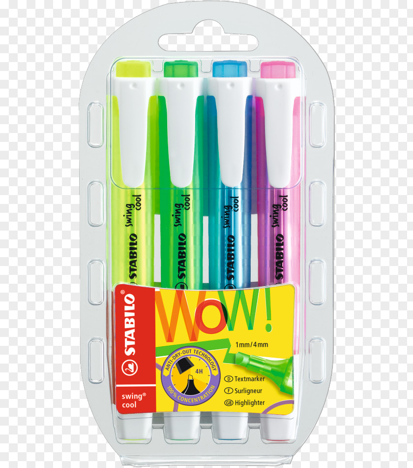 Pen Highlighter Schwan-STABILO Schwanhäußer GmbH & Co. KG Stabilo 'CULTdocusafe Marker PNG