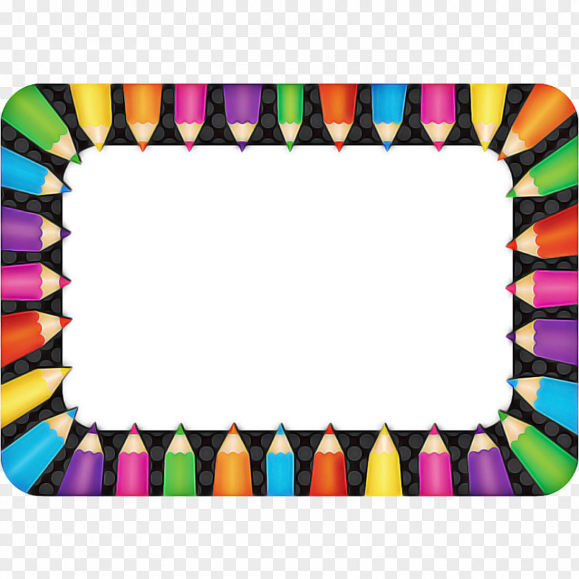 Rectangle School Name Tag Background PNG