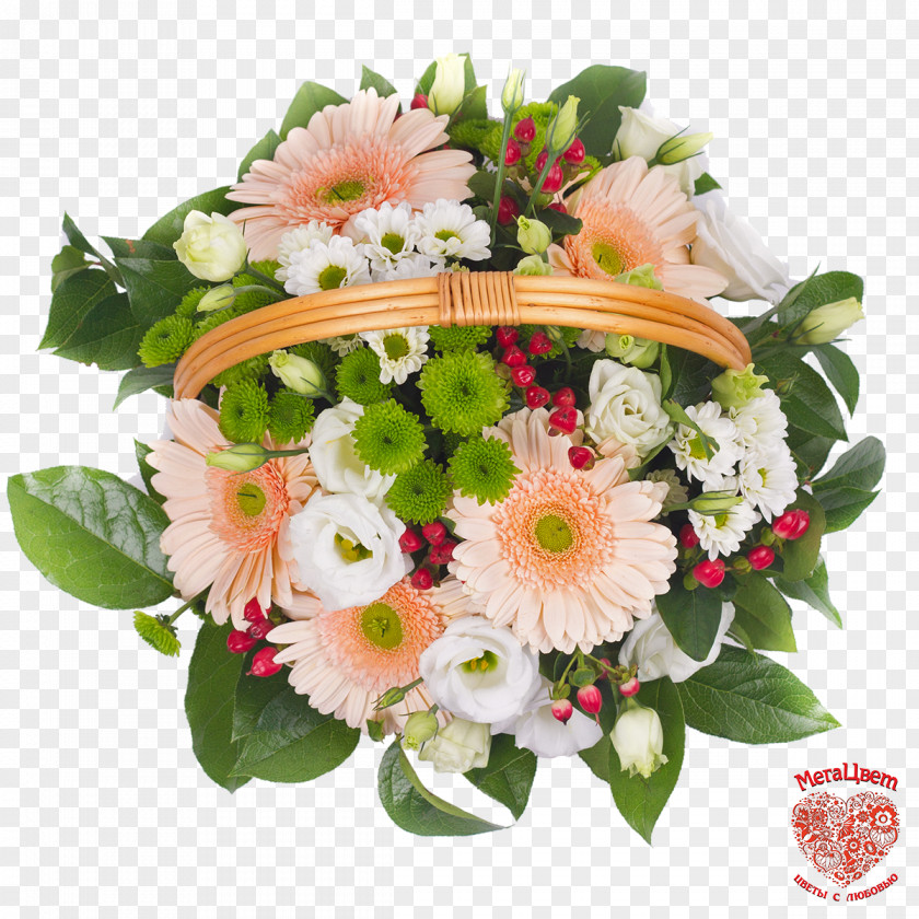 A Basket Of Flowers Floral Design Cut Flower Bouquet Transvaal Daisy PNG